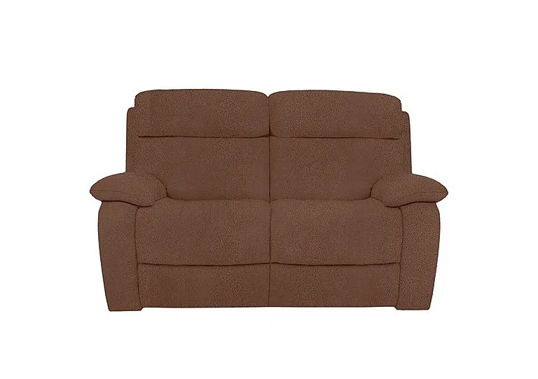 Moreno 2 Seater Fabric Power Recliner Sofa with Power Headrests - Hazelnut