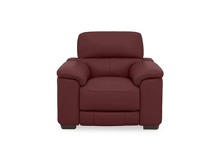 Nova Leather Chair - BV Deep Red