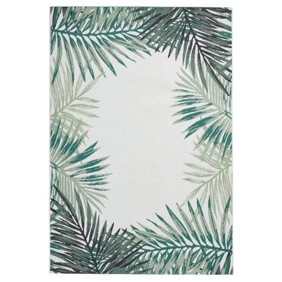 Miami Leaf Edge Indoor Outdoor Rug 3
