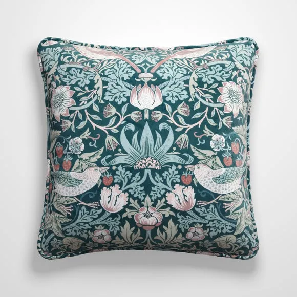 Strawberry Thief Velvet Made to Order Cushion Cover 2