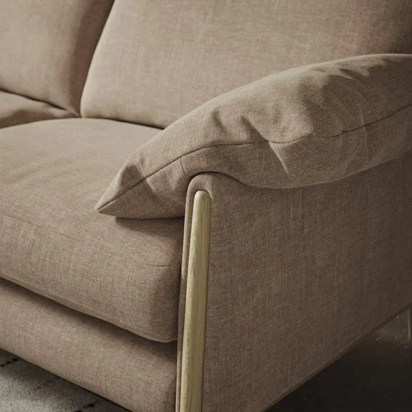 Hector Tonal Plush Chenille 4 Seater Sofa 2