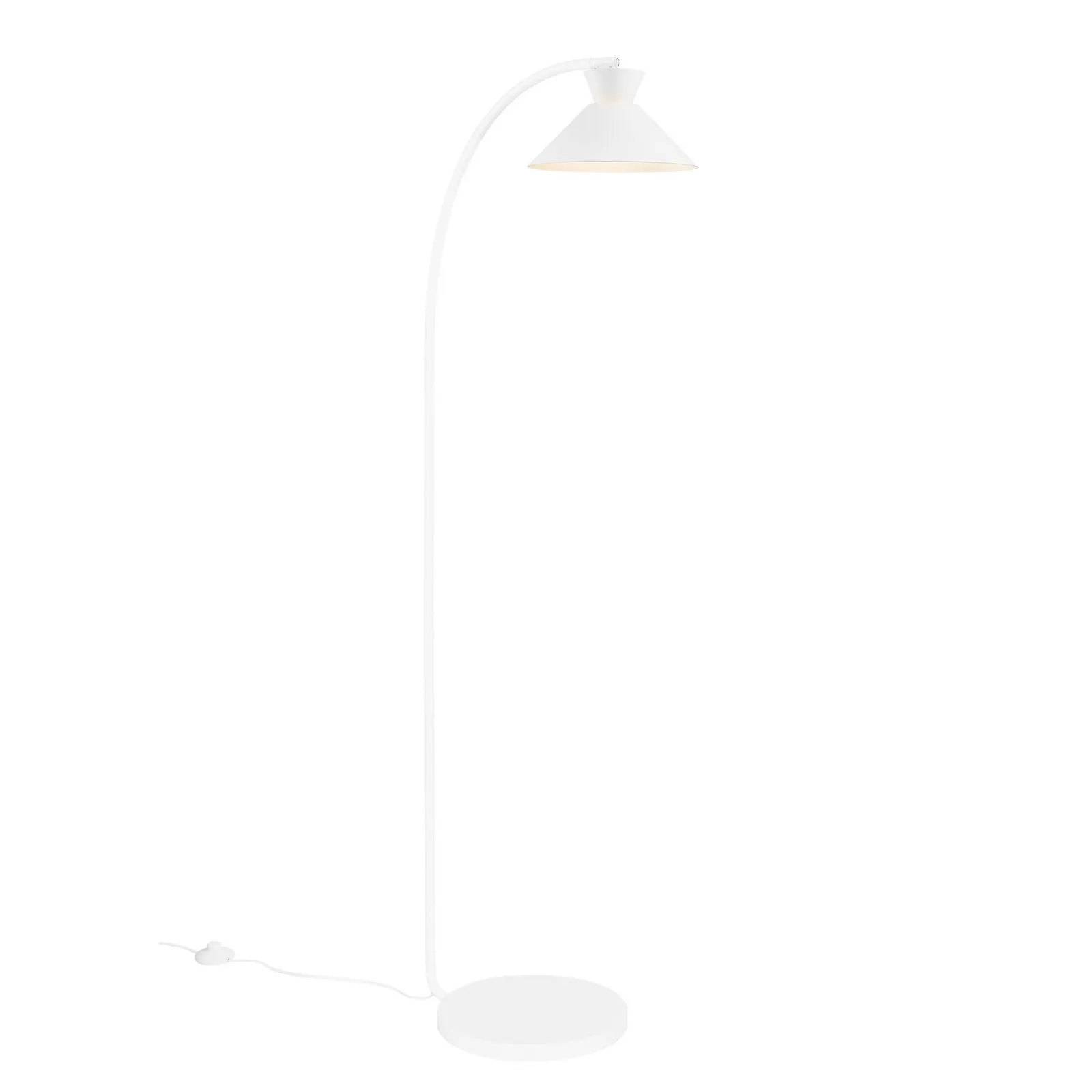 Nordlux Dial Floor Lamp White Metal Livingroom E27 Switch 2