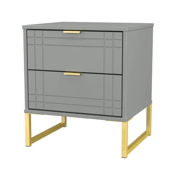 Darlton 2 Drawer Bedside Table 4