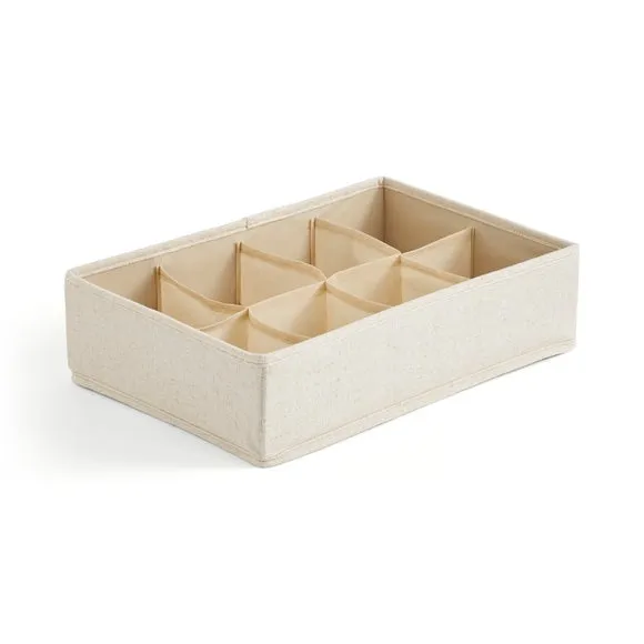 Linen Blend 8 Section Drawer Organiser 3