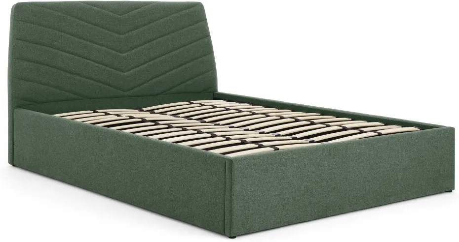 Lex King Size Bed with Storage, Bay Green 