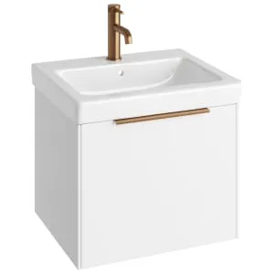 Concept Matt White S3 Vanity Unit & Basin - 550mm