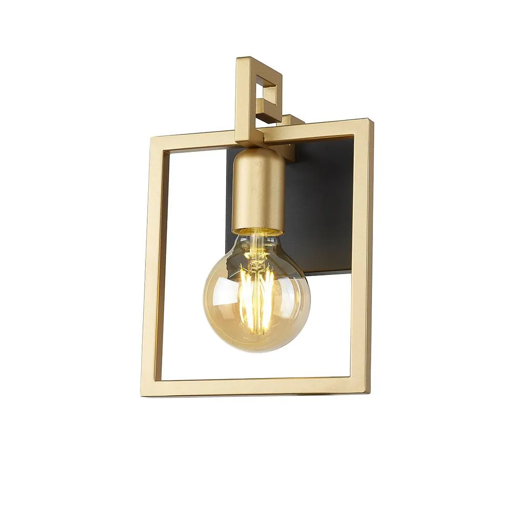 Netlighting Primero Modern 1 Light Wall Lamp in Gold 2