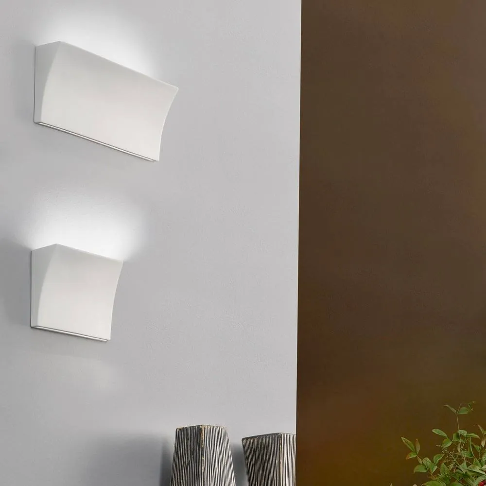 Netlighting Delon Lifestyle Ceramics Plaster Wall Light White 2x G9 2