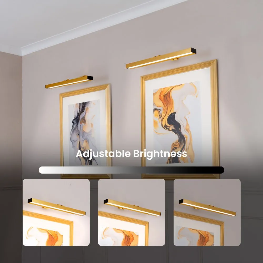 ValueLights Ryle Rechargeable Easy Fit Wall Touch Single Light Fitting in Gold 4