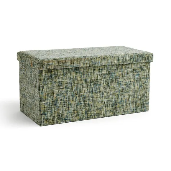 Multi Chenille Rectangle Ottoman 3