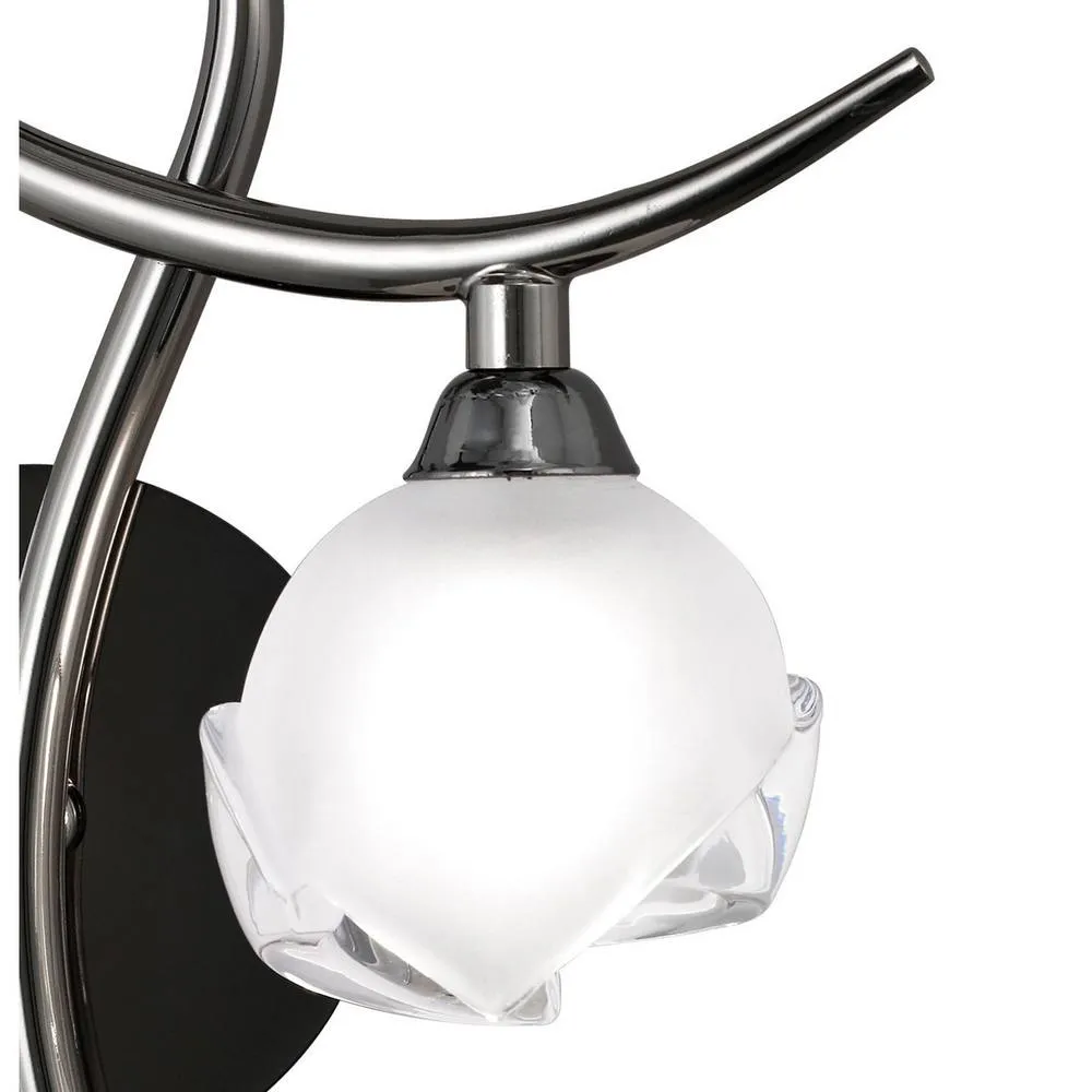Netlighting Fragma Wall Lamp Right 1 Light G9 Black Chrome 5