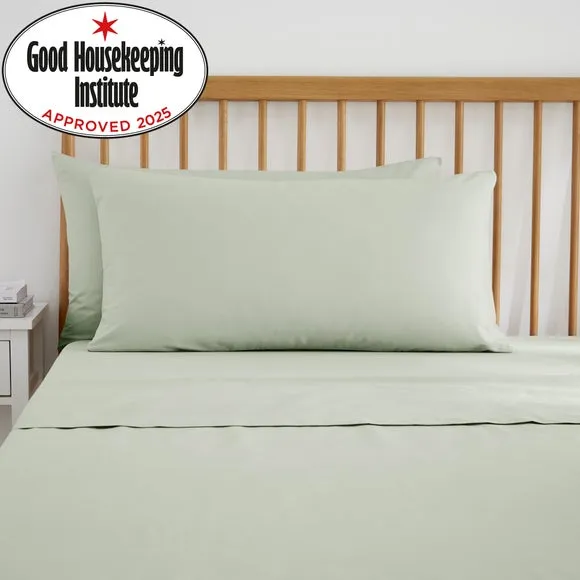 Pure Cotton Kingsize Pillowcase Pair