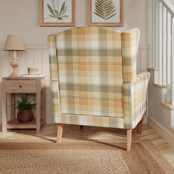 Charnwood Check Grande Armchair 2