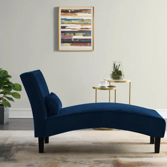 Bella Velvet Chaise Lounge 2