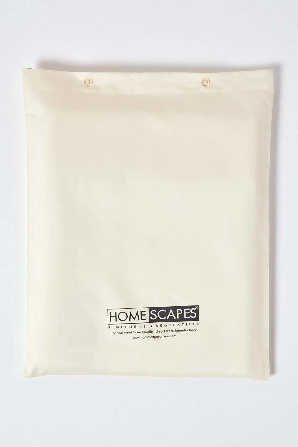 Homescapes Egyptian Cotton Duvet Cover with Pillowcase 1000 TC in Cream 5