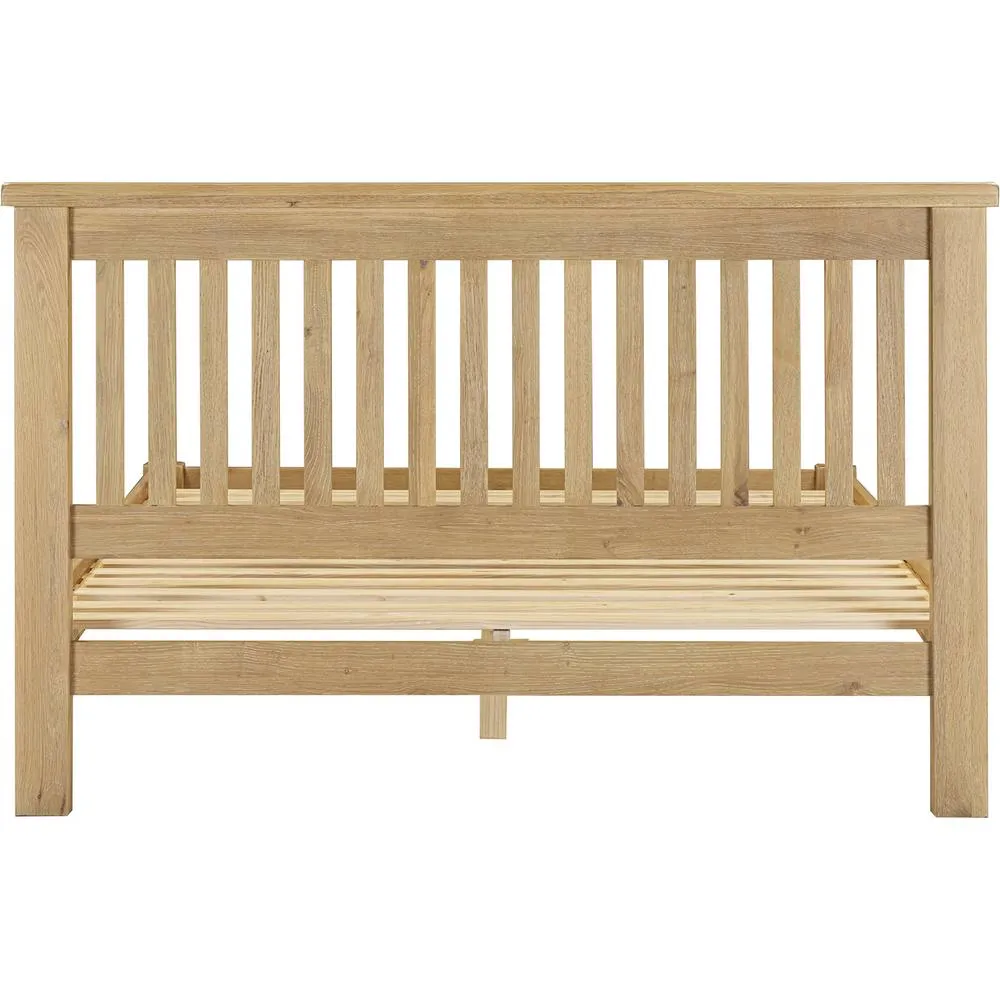 Seconique Windsor 5' Bed Low Foot End (Part Assembled) in Light Oak 5