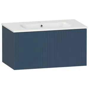 Duarti by Calypso Burford Navy Blue Vanity with Elsdon Basin - 800mm