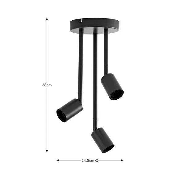 Koppla 3 Light Semi Flush Ceiling Light 6