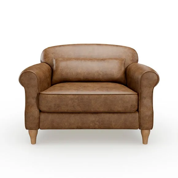 Millie Soft Faux Leather Snuggle Chair 6