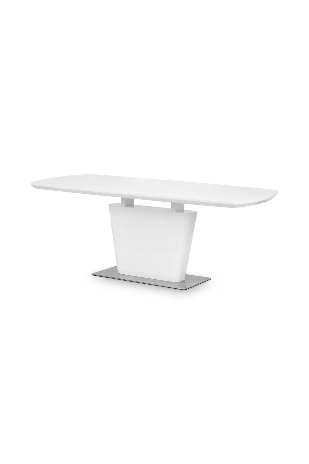 Julian Bowen Como Rectangular Extending High Gloss 4-6 Seater Dining Table in White 6