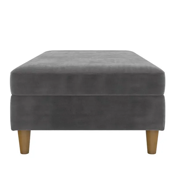 Hartford Chenille Storage Ottoman 4