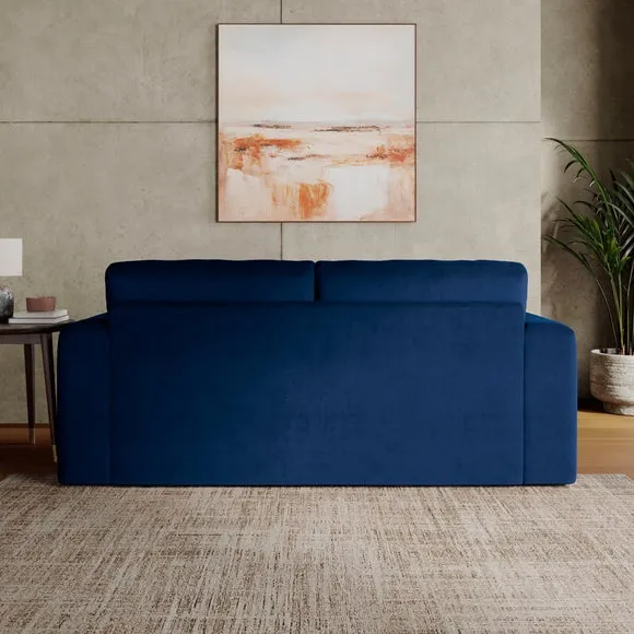 Abel Matte Velvet 3 Seater Sofa 2