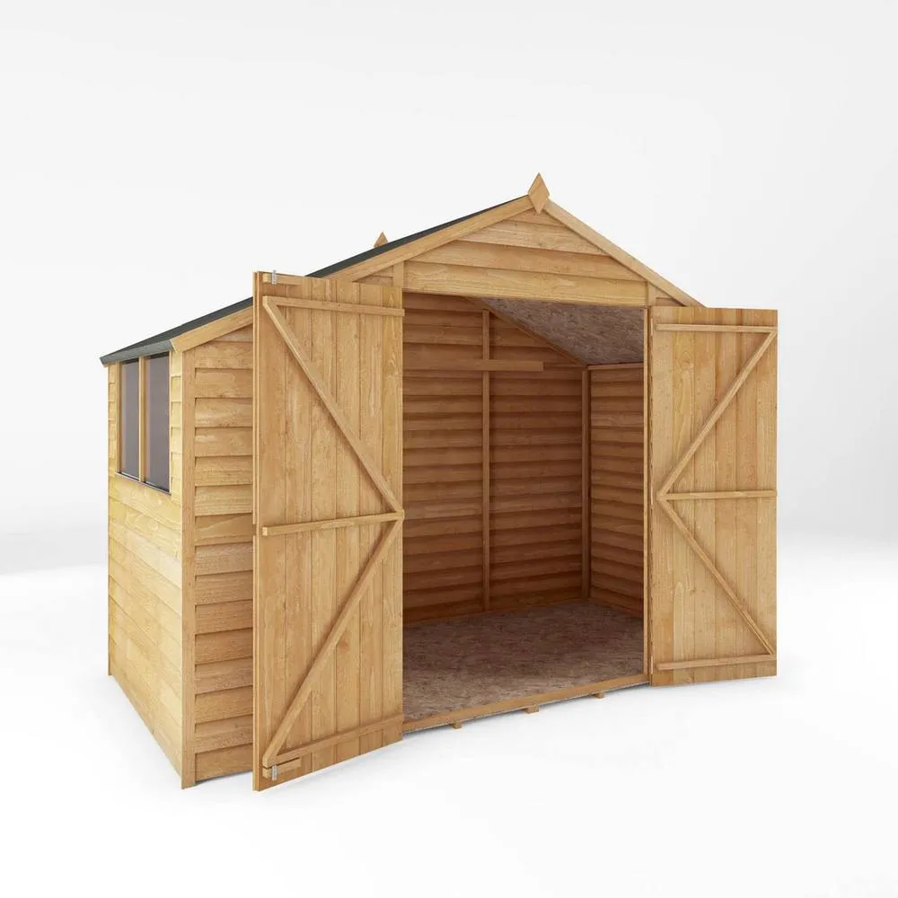 Mercia 5 x 10 Feet Overlap Apex Workshop - L150.3 x W309.7 x H225.4 cm in Brown 3