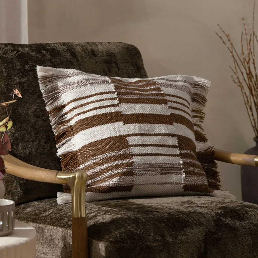HOEM Torode Woven Cushion in Orange