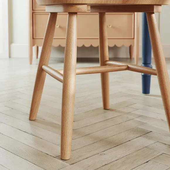 Harvey Set of 2 Dining Chairs, Beech Wood 5
