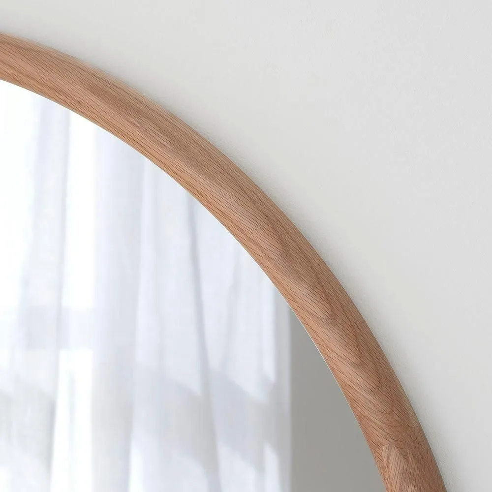Yearn Mirrors Kimpton Oak Full Length Arched Wall Mirror in Natural 3