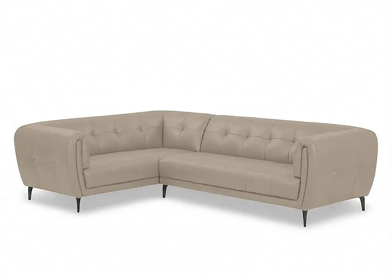 Sienna Leather Left Hand Facing Corner Sofa