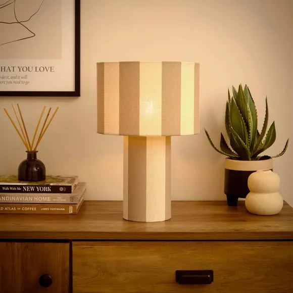 Beatrice Striped Table Lamp 2
