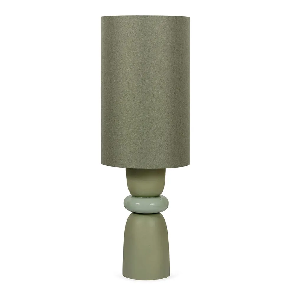 Heal's Sutherland Ceramic Table Lamp Green Large 2