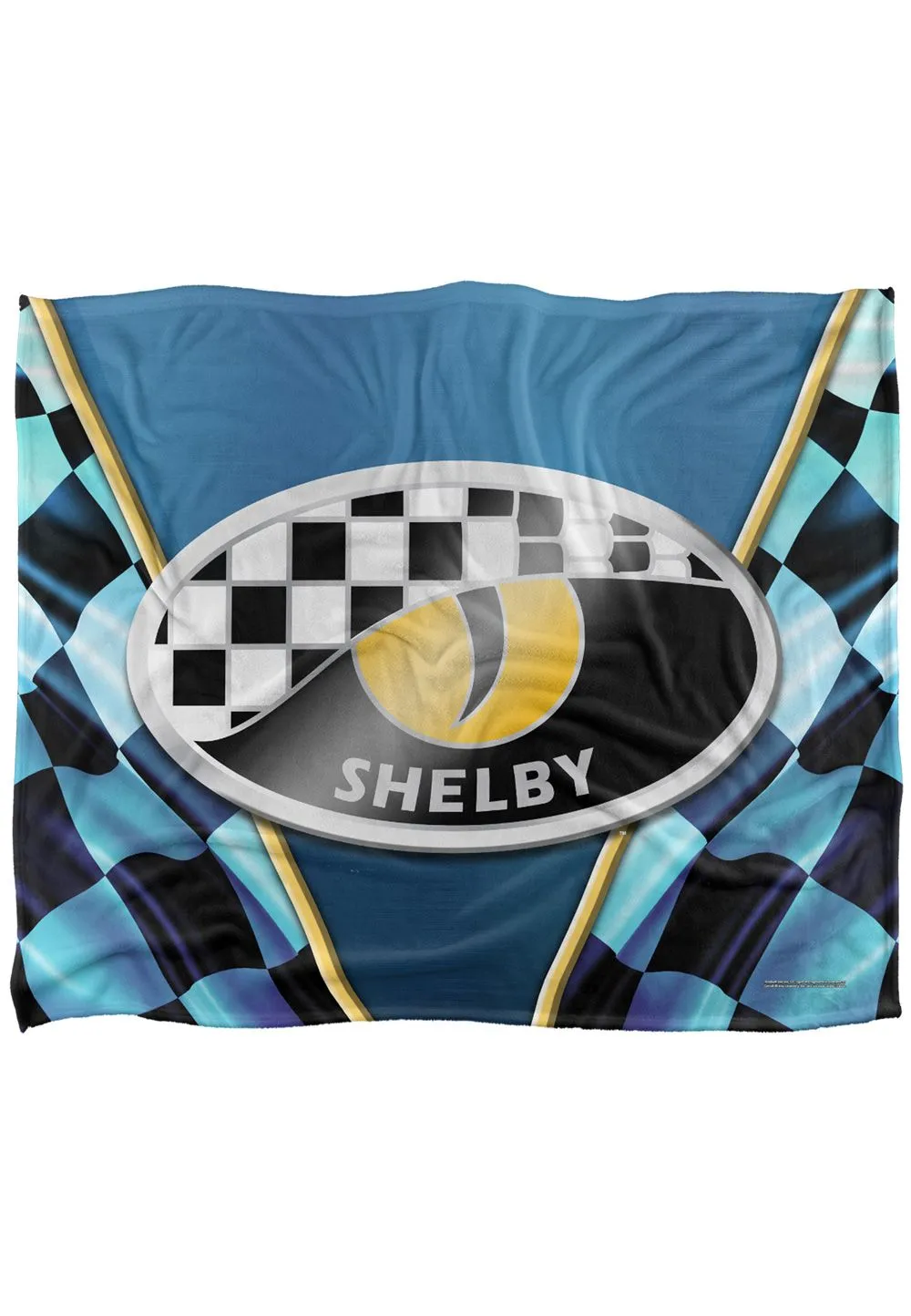 Shelby Cobra Eye Logo Silky Touch Super Soft Throw Blanket 152 X 127 cm in White