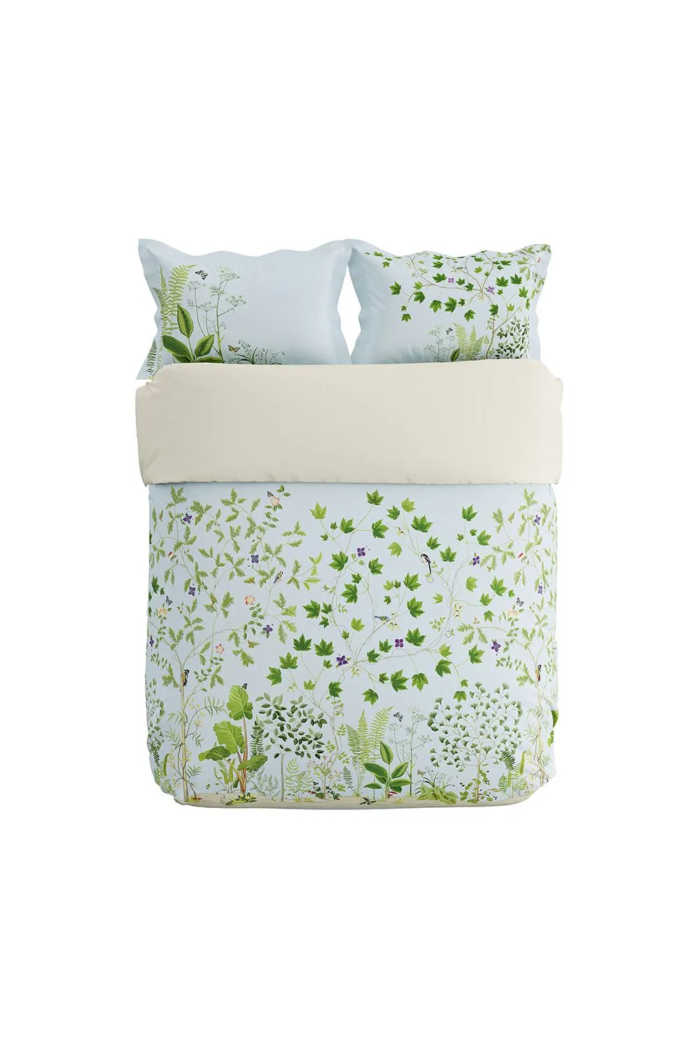 Sanderson 'Sycamore & Oak' Cotton Sateen Duvet Cover Set in Blue 4