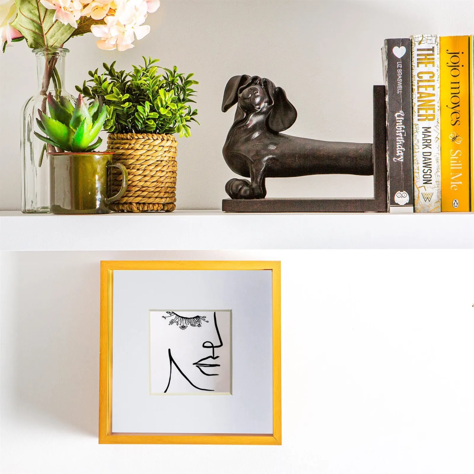 Nicola Spring 3D Deep Box Photo Frames - 8 x 8" with 4 x 4" Mount - White Mount - Pack of 2 5