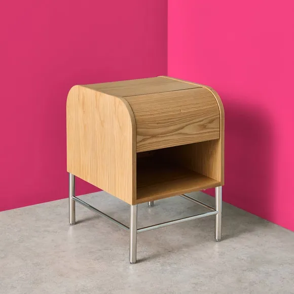 Yinka Ilori Half Log 1 Drawer Bedside Table