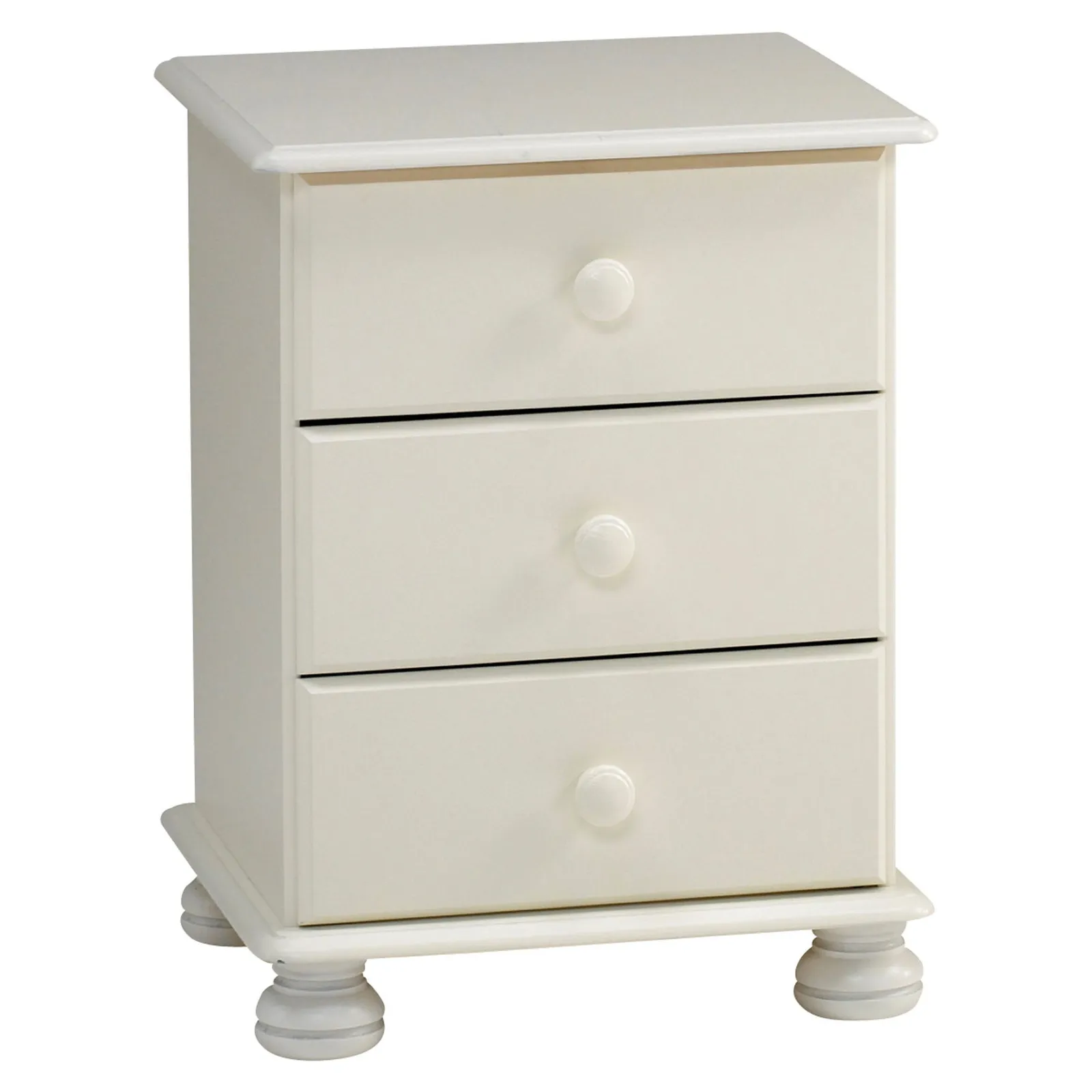 Colburn Off White Bedside Table White