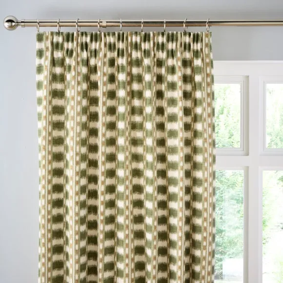 Avis Stripe Pencil Pleat Curtains 1