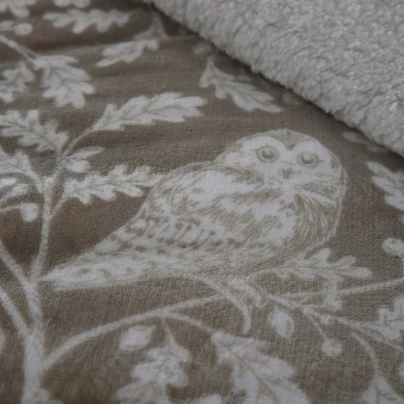 Dreams n Drapes Lodge Woodland Owls Duvet Cover and Pillowcase Set 3