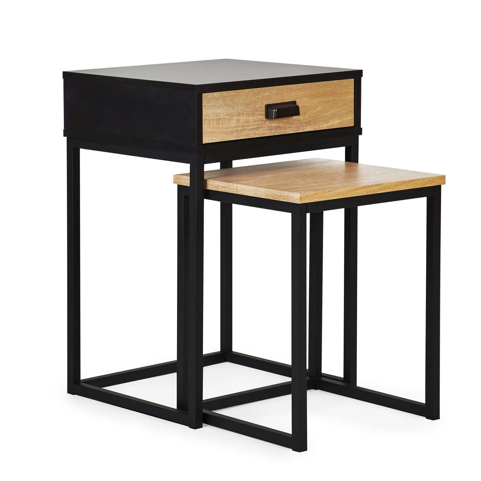 Greenwich Storage Nest of Tables Black and Brown