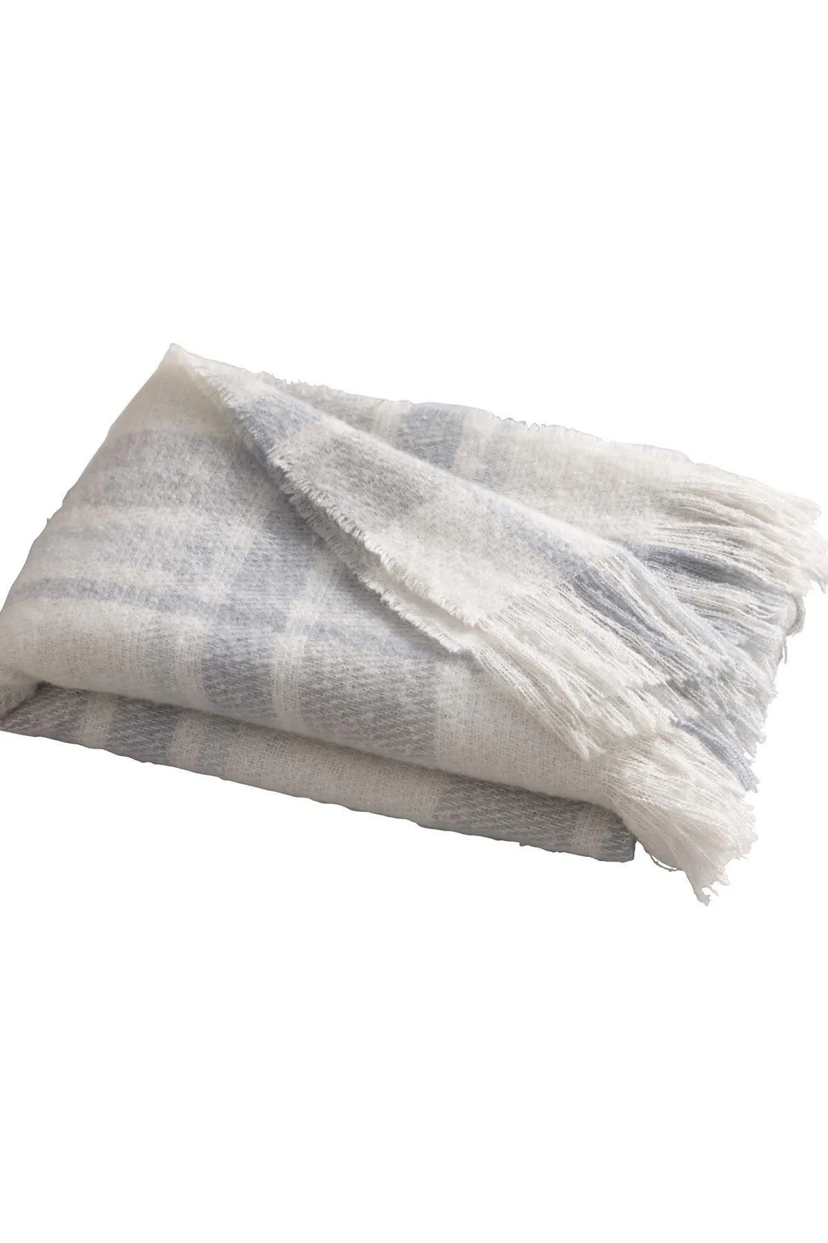 Appletree 'Verbier' Faux Mohair Bedspread in Blue 2