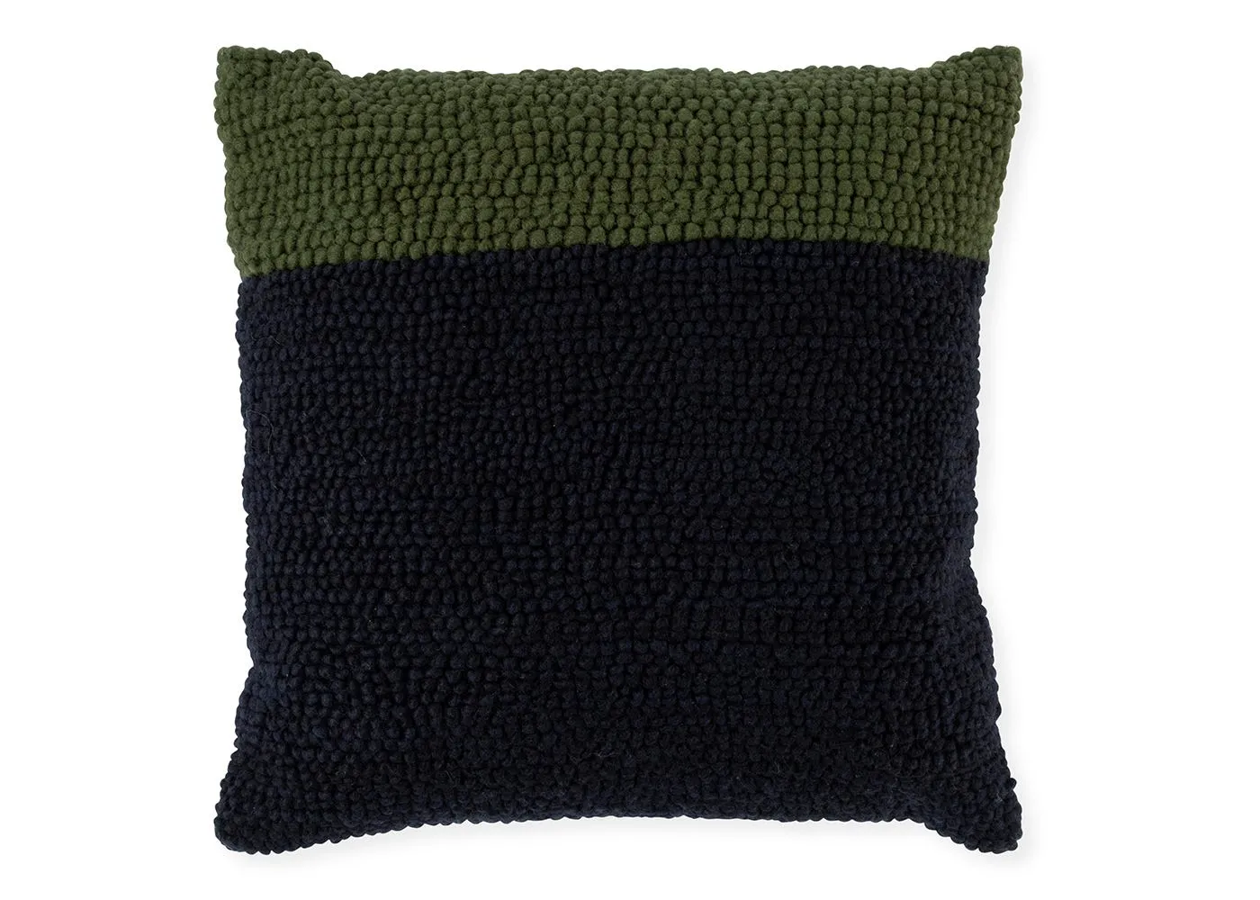 Heal's Loop Cushion Navy & Green 45 x 45cm