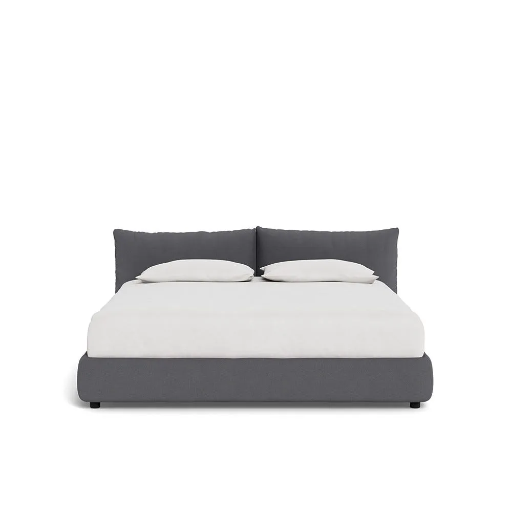 Heal's Pillow Bed Super King Tundra Texture Pewter 1