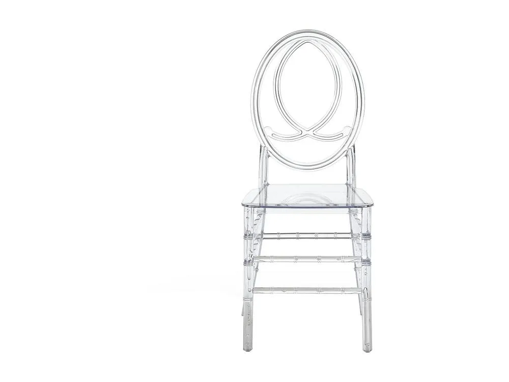 Vente-unique Set Of 2 Solid Polycarbonate Chairs - Crystal - AMALINE in Clear 6