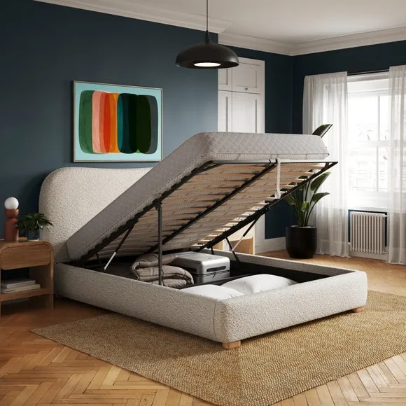 Squidge Boucle Ottoman Bed 2