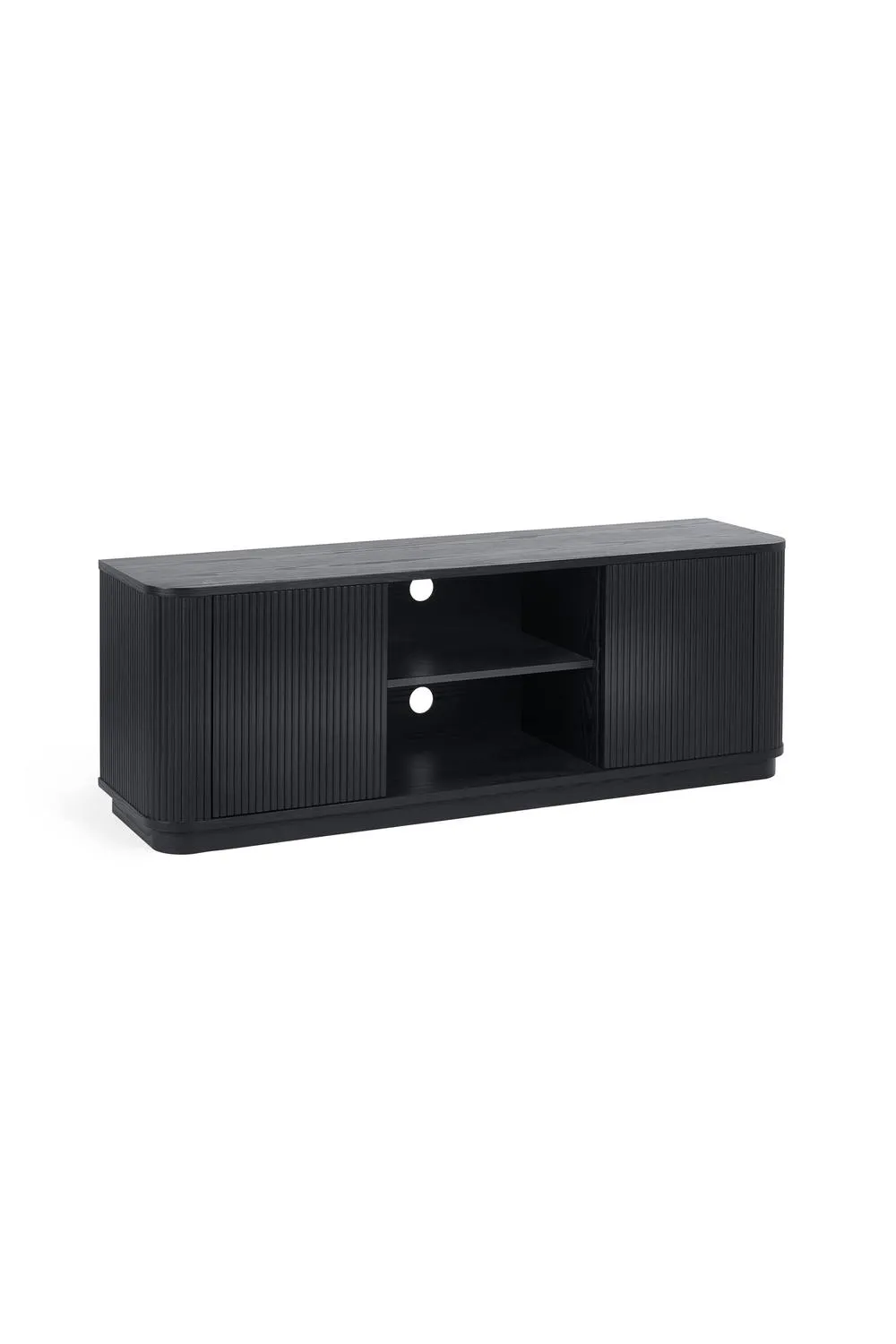 Julian Bowen Louis Fluted TV Unit in Black 2