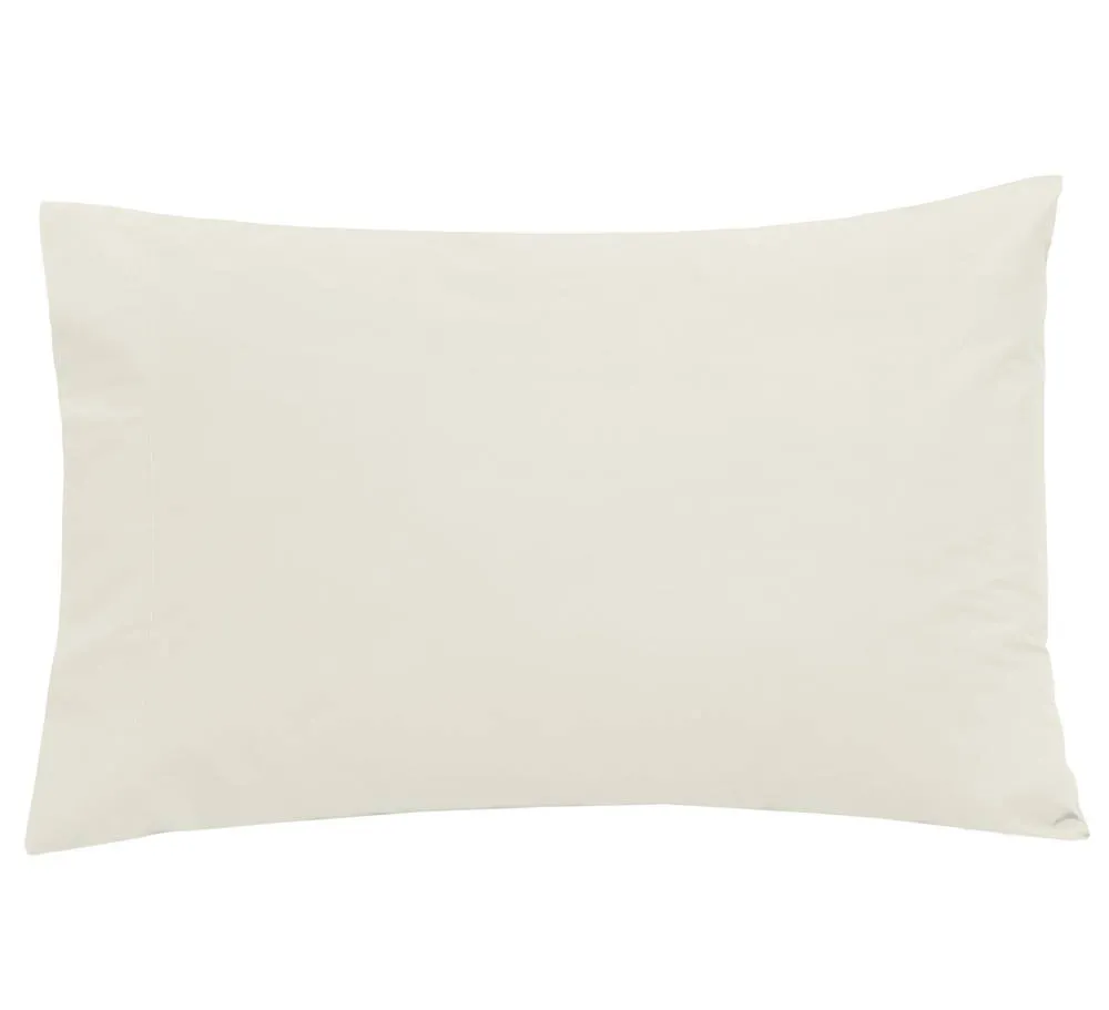 Smart Living Polycotton Housewife Pillowcases Pair 180 Thread Count in White 2