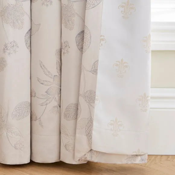Dorma Banbury Jacquard Polycotton Blackout Pencil Pleat Curtains 4