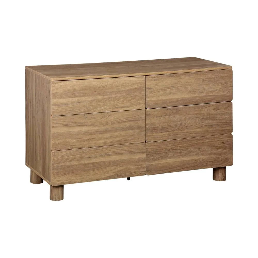 sweeek Wood decor chest of 6 drawers in Brown 2
